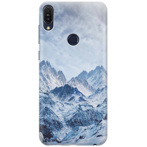 фото Gosso ультратонкий силиконовый чехол-накладка для asus zenfone max pro m1 (zb602kl) с принтом "снежные горы"