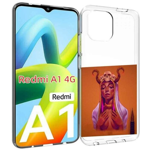 Чехол MyPads античная-девушка для Xiaomi Redmi A1 задняя-панель-накладка-бампер