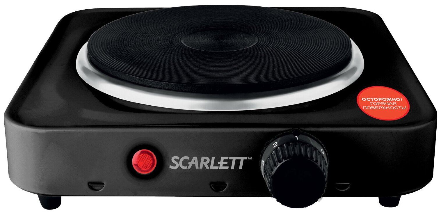 Электрическая плитка Scarlett SC-HP700S11, одноконфорочная, черная