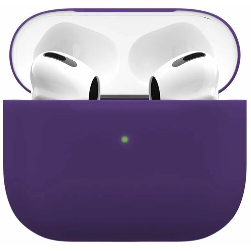 Силиконовый чехол VLP Silicone Case Soft Touch для Apple AirPods Pro Dark Violet силиконовый чехол vlp silicone case soft touch для apple airpods pro coral