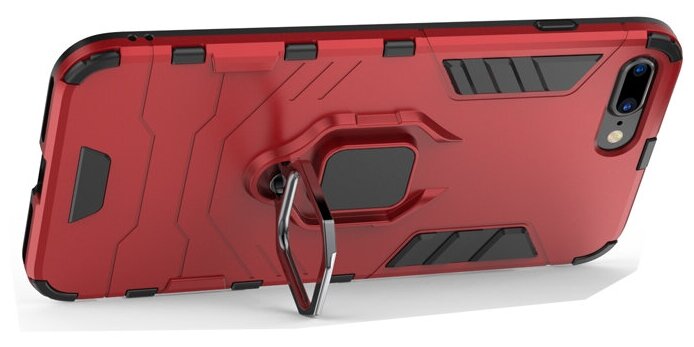 Противоударный чехол с кольцом Panther Case для iPhone 7 Plus / 8 Plus красный