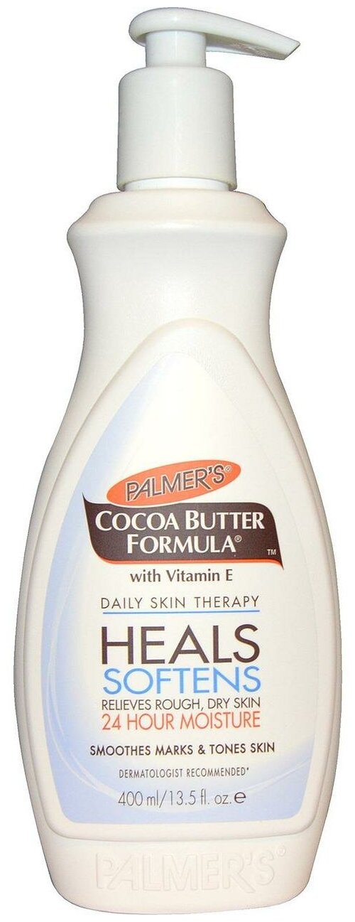 Palmers Лосьон для тела Daily Skin Therapy увлажняющий для кожи с маслом какао и витамином Е, 400 мл