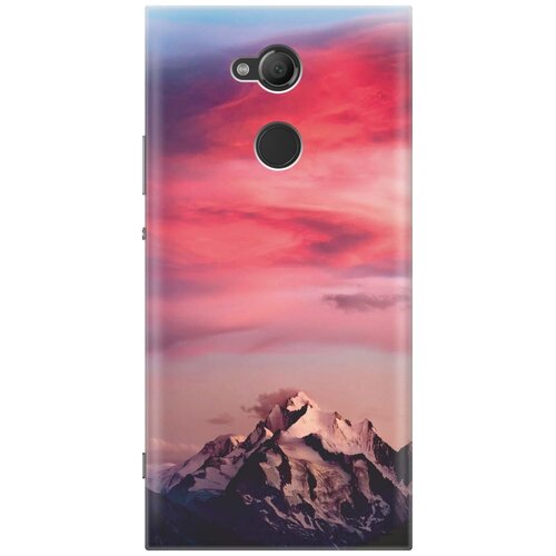 фото Cиликоновый чехол на sony xperia xa2 ultra / сони иксперия ха2 ультра с принтом "горы и небо" gosso