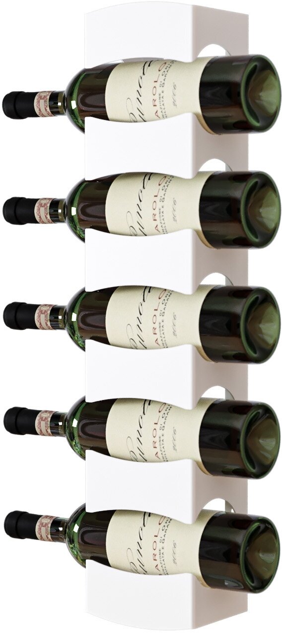 Металлический держатель для бутылок, винница, винная полка 55х12х9 см, белый, 1 шт.