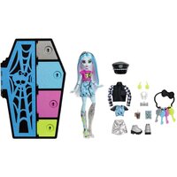 Кукла Monster High Последние секреты Кукла Фрэнки Штайн и модный набор со шкафчиком для переодевания HKY62
