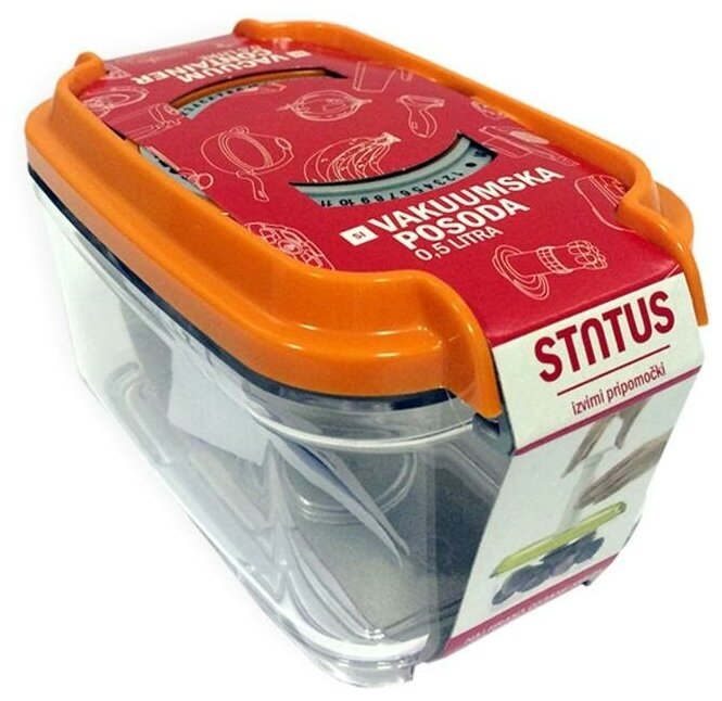 Контейнер для вакуумного упаковщика STATUS VAC-REC-05 Orange