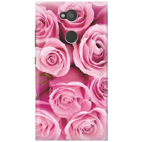 фото Cиликоновый чехол на sony xperia l2 / сони иксперия л2 с принтом "букет роз" gosso