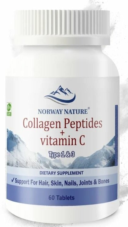Norway Nature Collagen Peptides + vitamin C 60 таблеток (Norway Nature)
