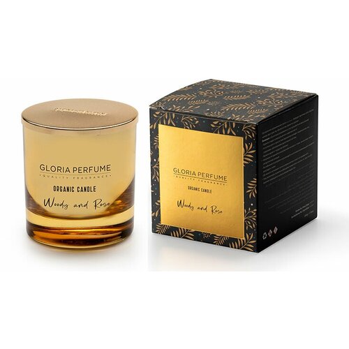 Ароматическая свеча Gloria Perfume Woody And Rose