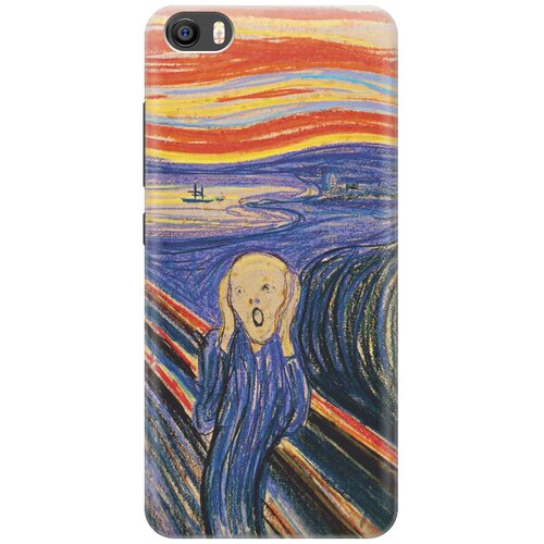 фото Cиликоновый чехол на xiaomi mi 5 / сяоми ми 5 с принтом "крик" gosso