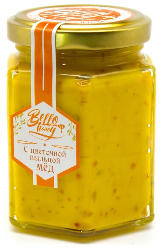 Крем-мёд с цветочной пыльцой BelloHoney (200мл)