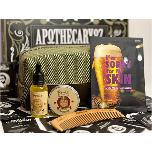 Apothecary87  Borodist Box2 - Подарочный набор для ухода за бородой с бальзамом Citrus Splash