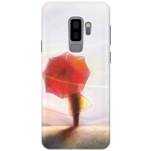 фото Re:paчехол - накладка artcolor для samsung galaxy s9 plus с принтом "красный зонтик"