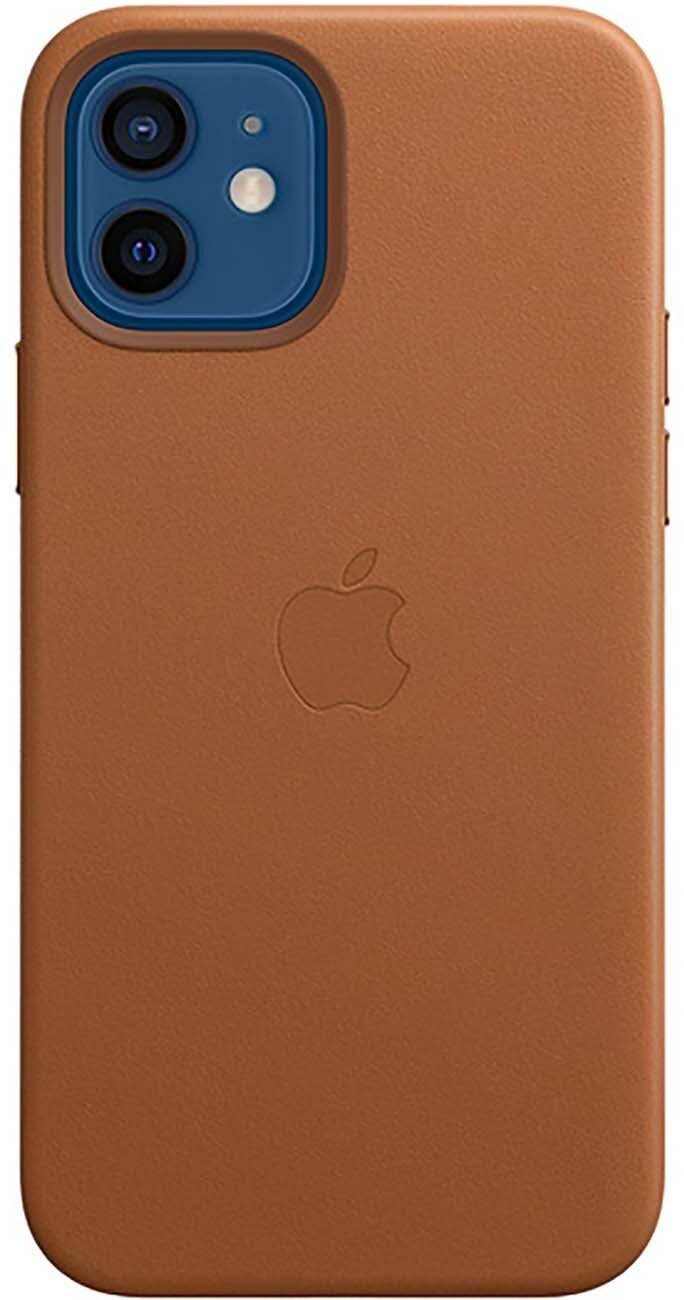 Чехол Apple iPhone 12 / 12 Pro Leather MagSafe Saddle Brown