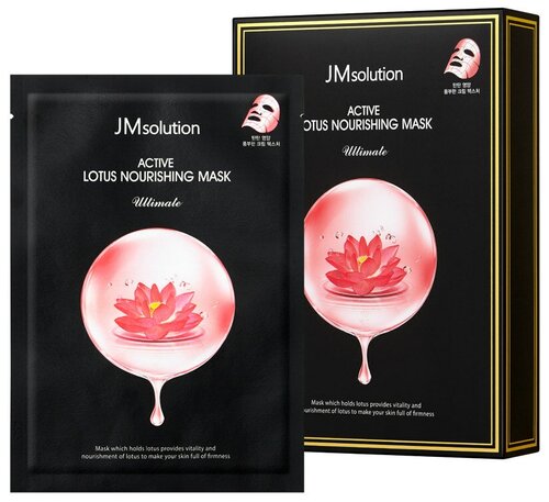 JMsolution Питательная тканевая маска с экстрактом лотоса JMsolution Active Lotus Nourishing Mask Ultimate 10 шт.