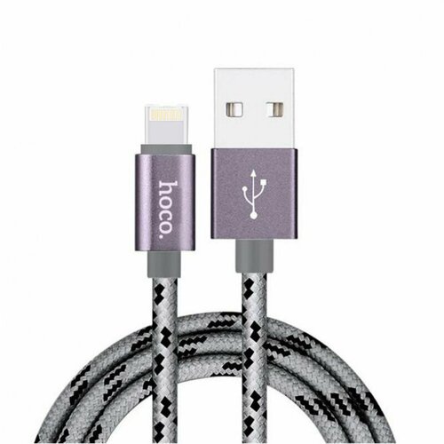 Набор из 3 штук Кабель USB 2.0 Hoco X2 текстильная оплетка, AM/Lightning M, матовый, 1 м набор из 3 штук кабель usb 2 0 hoco x2 текстильная оплетка am lightning m золотой 1 м