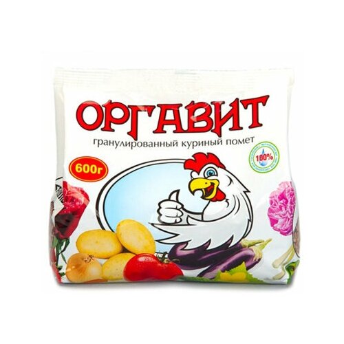 Удобрение Оргавит помет куриный, 0.6 л, 0.6 кг, 2 уп. удобрение оргавит помет куриный 2 л 2 кг количество упаковок 1 шт