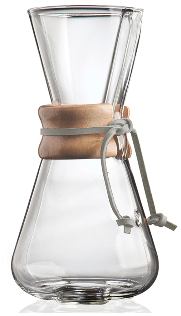 Классическая кофеварка Кемекс на три чашки. Chemex CM-1C