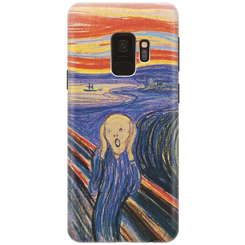 фото Gosso ультратонкий силиконовый чехол-накладка для samsung galaxy s9 с принтом "крик"