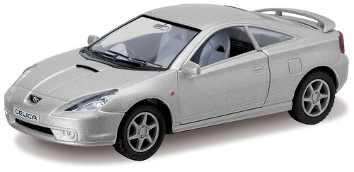 Легковой автомобиль Kinsmart Toyota Celica (KT5038W) 1:34, 12.5 см, серый