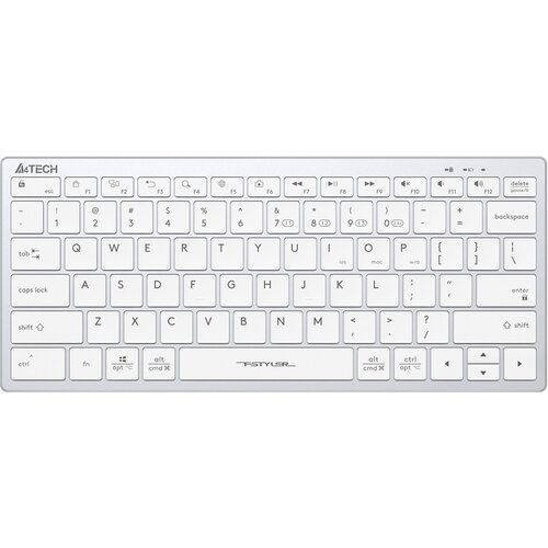 Клавиатура A4TECH Fstyler FBX51C, USB, Bluetooth/Радиоканал, белый [fbx51c white] клавиатура a4tech fstyler fbx51c white