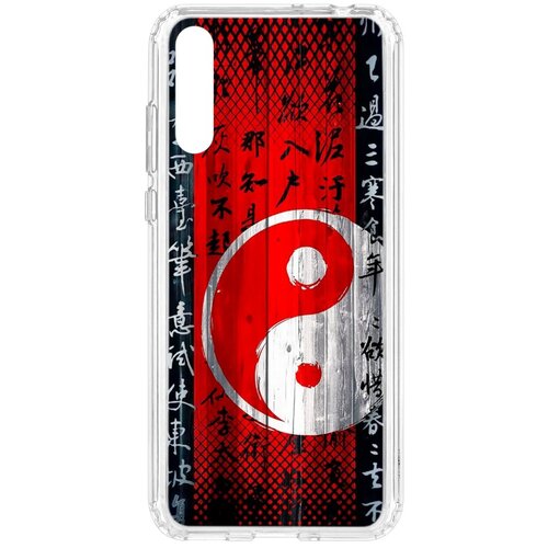 фото Чехол на huawei y8p kruche print инь ян