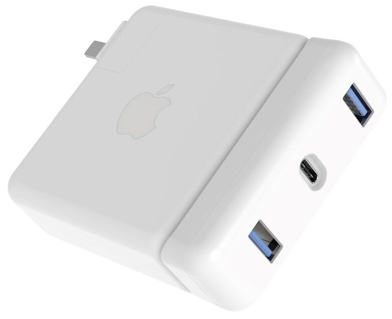 Зарядный адаптер HyperDrive USB-C Hub для Apple 87W USB-C Power Adapter белый (HDH06)