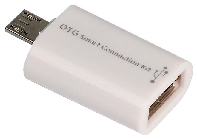 адаптер Micro-USB to USB-A Smartbuy, белый (SBR-OTG-W)