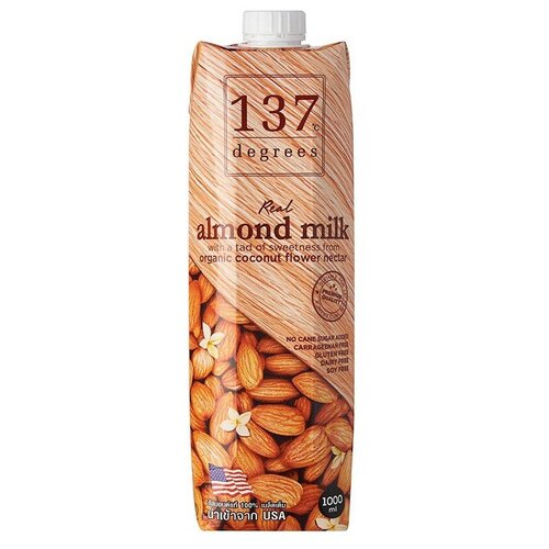 Миндальный напиток 137 Degrees Almond Milk with coconut flower nectar 3.5%, 1 кг, 1 л