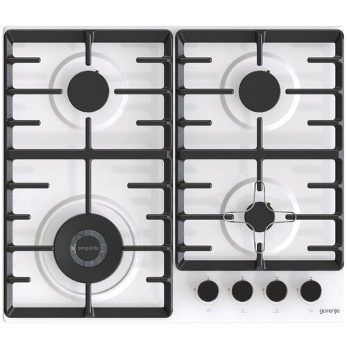 Газовая варочная панель Gorenje Simplicity GW641SYW независимая белый 2897000₽