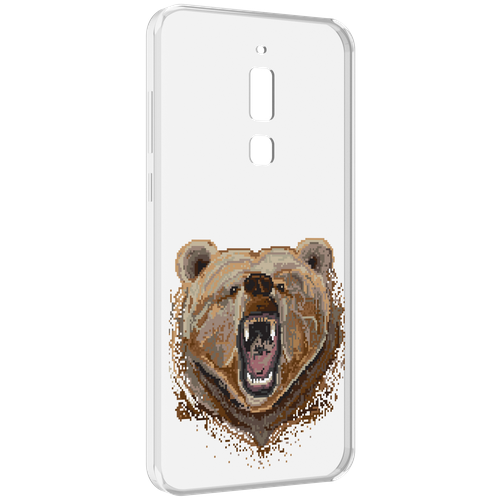 Чехол MyPads пиксельный медведь для Meizu M6T задняя-панель-накладка-бампер