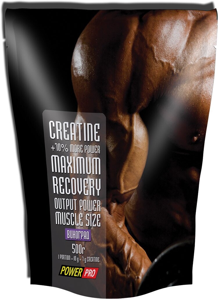 Power Pro Creatine Maximum Recovery, 500 г, вкус: виноград