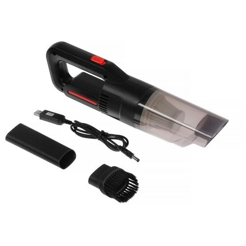 Пылесос автомобильный беспроводной 2 насадки 120 Вт 12 В черный 314400₽