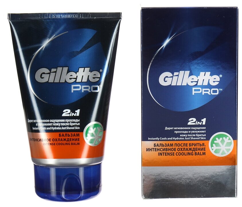 Охлаждающий бальзам после бритья Gillette Pro 2-в-1 Intense Cooling, 100 мл - фото №5