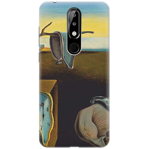 фото Re:paчехол - накладка artcolor для nokia 5.1 plus / x5 (2018) с принтом "дали"