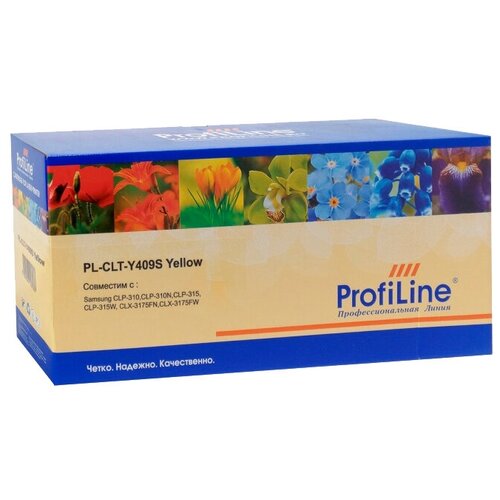 Картридж ProfiLine PL-CLT-Y409S-Y, 1000 стр, желтый profiline картридж pl clp m300a