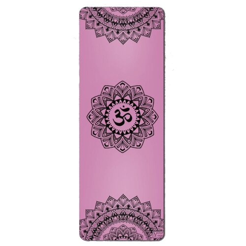 Каучуковый коврик для йоги Non Slip «Mandala», розовый (Your Yoga, Йо йога), 183*65*0,4 см.