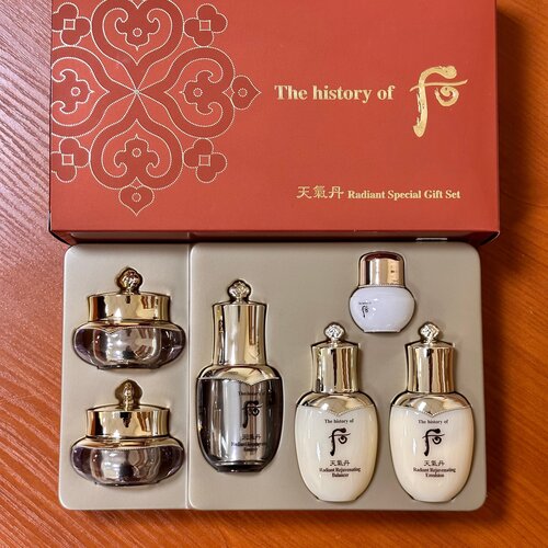 The History Of Whoo Восстанавливающая серия миниатюр на основе женьшеня Cheongidan Radiant Special Gift Set 6 items