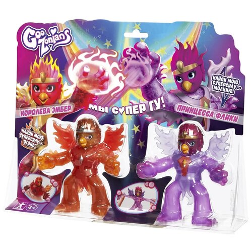 GooJitZu GooZonians (Character Toys) Тянущаяся Королева Эмбер и Принцесса Флики 40296