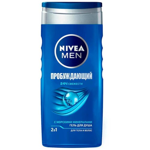 Гель для душа Nivea men 250мл пробуждающий