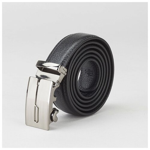 фото Ремень муж 05-01-03-03 ричи, 3*120*0,3см, гладкий, 2 стр, пряжка-автомат тем металл, чёрный 2992834 сима-ленд