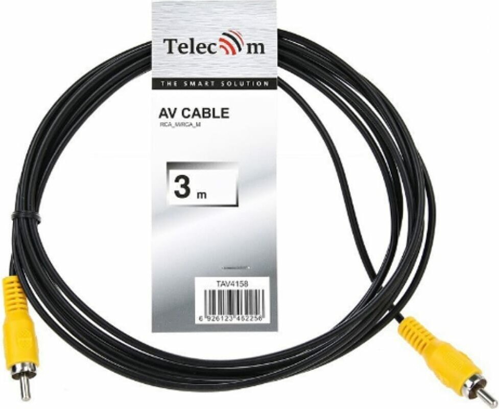 Кабель соединительный Telecom RCA(M)-RCA(M), 5м, черный (TAV4158-5M) VCOM Telecom - фото №5