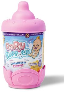 Фото Интерактивный пупс Baby Buppies Малыш в колыбельке, 8 см, pink/astBP002D2