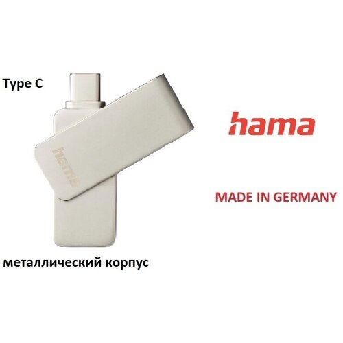 USB Флеш-накопитель HAMA 00182495, USB 3.0 Type-C, 64 GB usb флеш накопитель hama 00182495 usb 3 0 type c 64 gb