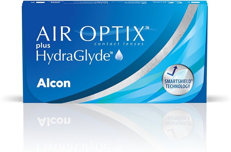 Контактная линза: Air Optix plus HydraGlyde, 6pk (1уп=6шт) R:=8.6 D:=-06,50