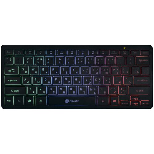 Клавиатура Oklick 300S мембранная проводная USB черный 1696461 92800₽