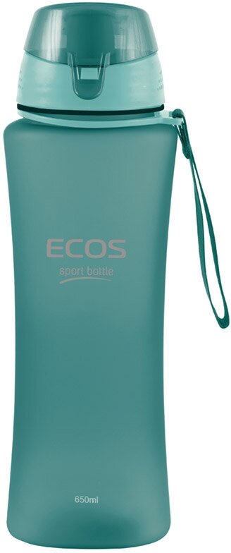 Бутылка для воды спортивная, обьем 650 мл, Размер 7,5 х 24,5см, цвет зеленый