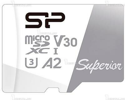 Карта памяти Silicon Power microSDXC 64GB Superior A2 Colorful Class 10 UHS-I U3 (SP064GBSTXDA2V20)