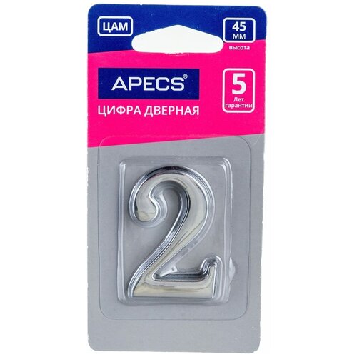 Цифра дверная APECS DN-01-2-Z-CR дверная цифра apecs dn 01 1 z cr 19009