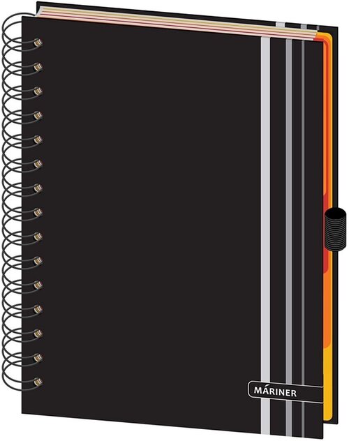 Бизнес-тетрадь Mariner Ambition, А, 10 листов, 148х205 мм, клетки, линии, серые полосы